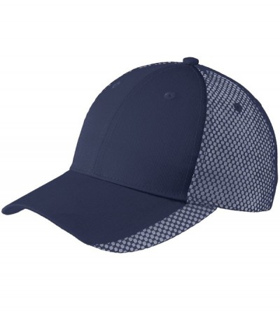 Skullies & Beanies Port Authority?C923 Two Color Mesh Back Cap - Navy/White - CW17YTCDRYR $7.82