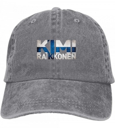 Baseball Caps Kimi Raikkonen Sports Denim Cap Adjustable Snapback Casquettes Unisex Plain Baseball Cowboy Hat Black - Gray - ...