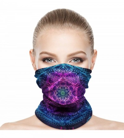 Balaclavas Balaclava Neck Gaiters Face Scarf Unisex Headwear Stretchy Bandana Dust Scarf Headbands - Mandala - C3198SLKI24 $9.13