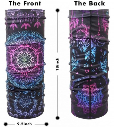 Balaclavas Balaclava Neck Gaiters Face Scarf Unisex Headwear Stretchy Bandana Dust Scarf Headbands - Mandala - C3198SLKI24 $9.13