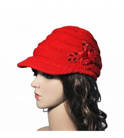 Skullies & Beanies Women Hat-Fashion Women Hats For Winter Beanies Knitted Hats Girls' Rabbit Cap (Red ❤️) - Red ❤️ - CD18895...