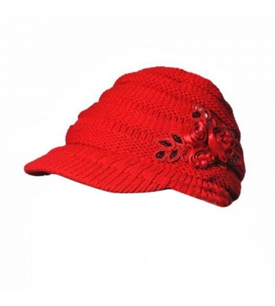 Skullies & Beanies Women Hat-Fashion Women Hats For Winter Beanies Knitted Hats Girls' Rabbit Cap (Red ❤️) - Red ❤️ - CD18895...