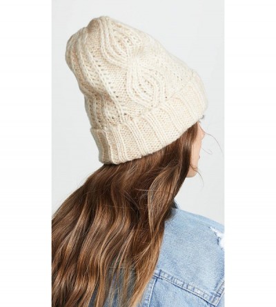 Skullies & Beanies Women's Harlow Cable Knit Beanie - Ivory - C218OZCKKHX $11.25