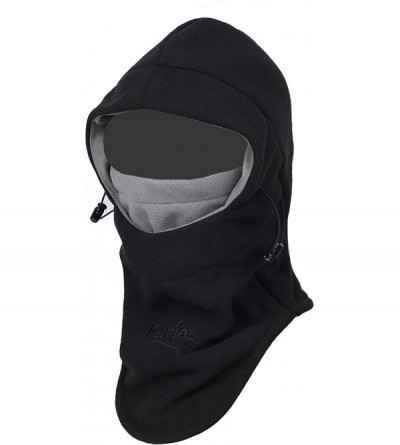 Balaclavas Warm Fleece Balaclava Ski Bike Full Face Mask Neck Warmer Winter Sports Cap - Black Grey2 - C41299W6U69 $20.16