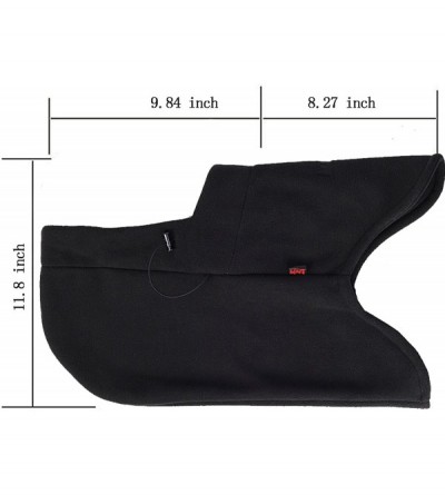 Balaclavas Warm Fleece Balaclava Ski Bike Full Face Mask Neck Warmer Winter Sports Cap - Black Grey2 - C41299W6U69 $13.00