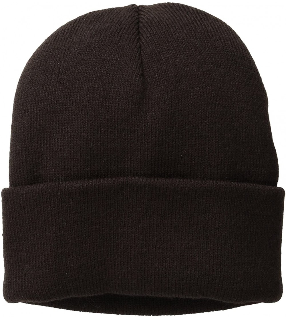 Skullies & Beanies Men's Acrylic Watch Cap - Chocolate - CC115748EDV $11.65