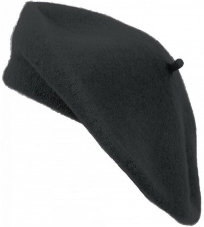 Berets Nollia Women's Solid Color Beret Hat - Charcoal - C212J2VA5VR $11.34