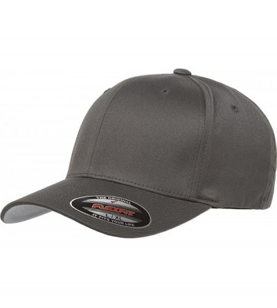 Visors Custom Hat 6277 and 6477 Flexfit caps Embroidered. Place Your Own Logo or Design - Dark Grey - CZ18G9EY422 $25.41