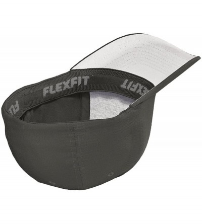 Visors Custom Hat 6277 and 6477 Flexfit caps Embroidered. Place Your Own Logo or Design - Dark Grey - CZ18G9EY422 $25.41