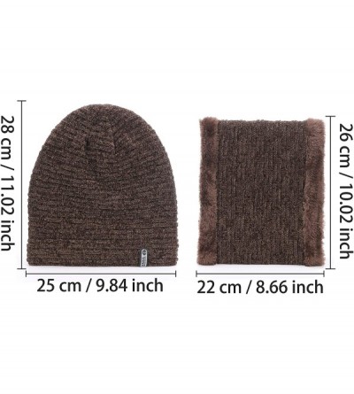 Skullies & Beanies Winter Beanie Oversized Slouchy Fleece - Xne Coffee Hat&scarf Set - CE18ZDRD3SH $10.08