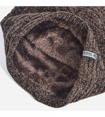 Skullies & Beanies Winter Beanie Oversized Slouchy Fleece - Xne Coffee Hat&scarf Set - CE18ZDRD3SH $10.08