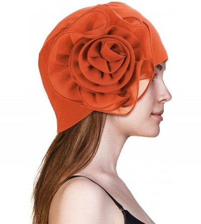 Skullies & Beanies Pieces Turban Flower Stretchy Vintage - CN18TMIGKN6 $11.09