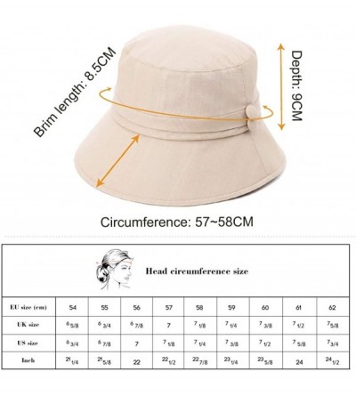 Sun Hats Ladies Summer Bucket Sunhat SPF 50 Golf Gardening Camping Boonie Cap with Chin Cord Packable Safari Caps Navy - CA18...