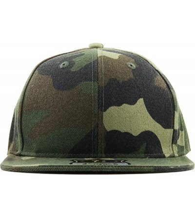 Baseball Caps The Real Original Fitted Flat-Bill Hats True-Fit - 09. Woodland Camouflage - CV11JEIBSKR $12.95