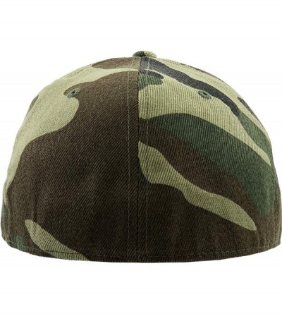 Baseball Caps The Real Original Fitted Flat-Bill Hats True-Fit - 09. Woodland Camouflage - CV11JEIBSKR $12.95