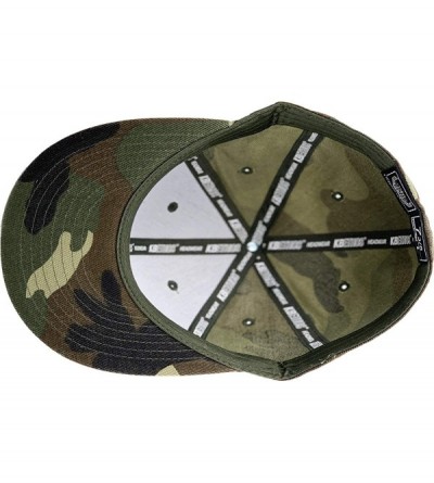 Baseball Caps The Real Original Fitted Flat-Bill Hats True-Fit - 09. Woodland Camouflage - CV11JEIBSKR $12.95