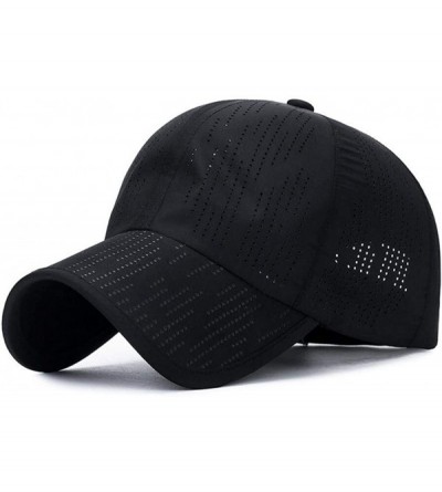 Baseball Caps Plain Breathable Quick Drying Baseball Cap Mesh Sun Hat for Baseball Golf Fishing Outdoor Hats - White - CY18U6...