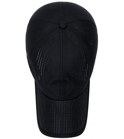 Baseball Caps Plain Breathable Quick Drying Baseball Cap Mesh Sun Hat for Baseball Golf Fishing Outdoor Hats - White - CY18U6...