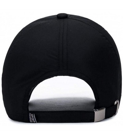 Baseball Caps Plain Breathable Quick Drying Baseball Cap Mesh Sun Hat for Baseball Golf Fishing Outdoor Hats - White - CY18U6...