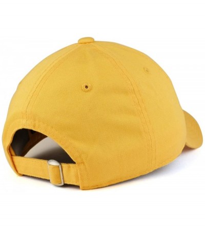 Baseball Caps Low Profile Vintage Washed Cotton Baseball Cap Plain Dad Hat - Mustard - C718652YGQO $14.94