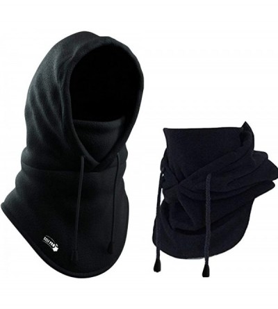 Balaclavas Balaclava Face Mask Ultimate Protection from Dust- Aerosols & Elements - 6 Ways to Wear - Black - CE12427Z6U7 $23.16