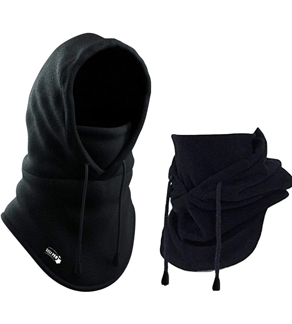 Balaclavas Balaclava Face Mask Ultimate Protection from Dust- Aerosols & Elements - 6 Ways to Wear - Black - CE12427Z6U7 $15.65
