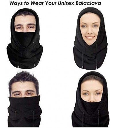 Balaclavas Balaclava Face Mask Ultimate Protection from Dust- Aerosols & Elements - 6 Ways to Wear - Black - CE12427Z6U7 $15.65