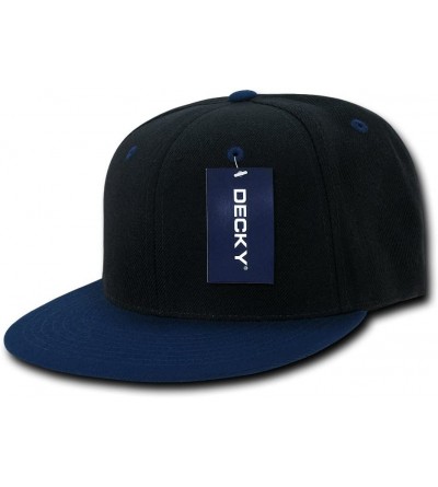 Baseball Caps Men's Flat - Black/Navy - CP1199Q97IJ $7.78