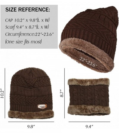 Skullies & Beanies Winter Slouchy Beanie Fleece - C-brown - CR18AG0CA7C $12.44