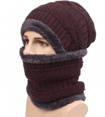 Skullies & Beanies Winter Slouchy Beanie Fleece - C-brown - CR18AG0CA7C $12.44