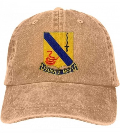 Baseball Caps 14th Cavalry Regiment Retro Adjustable Cowboy Denim Hat Unisex Hip Hop Black Baseball Caps - Natural - CH18WL52...