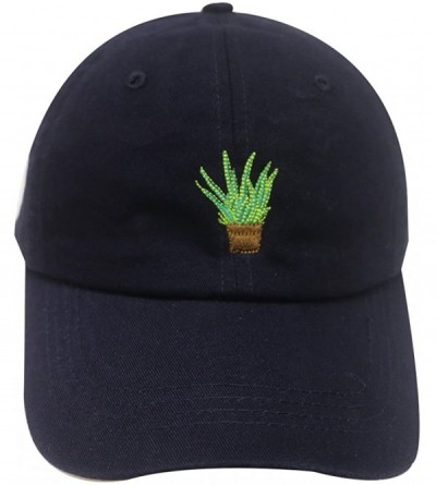 Baseball Caps Plant Cotton Baseball Dad Caps - Navy - CH12N1YLOL1 $11.85