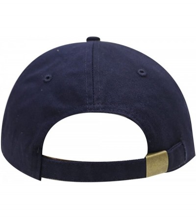 Baseball Caps Plant Cotton Baseball Dad Caps - Navy - CH12N1YLOL1 $11.85