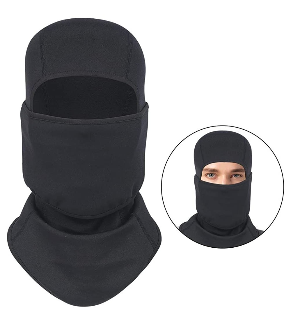 Balaclavas Balaclava Ski Face Mask Face Cover for Cold Windproof Skiing Motorcycle Cycling - A-black 1 - CT19324HCO4 $14.36