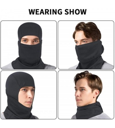 Balaclavas Balaclava Ski Face Mask Face Cover for Cold Windproof Skiing Motorcycle Cycling - A-black 1 - CT19324HCO4 $14.36