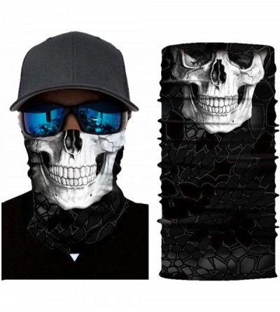 Balaclavas Men's Cool Skull Scarf Bone Pattern Printed Face Mask for Anti Dust Street Youth Hip-Hop Hecorative Bandanas - CK1...