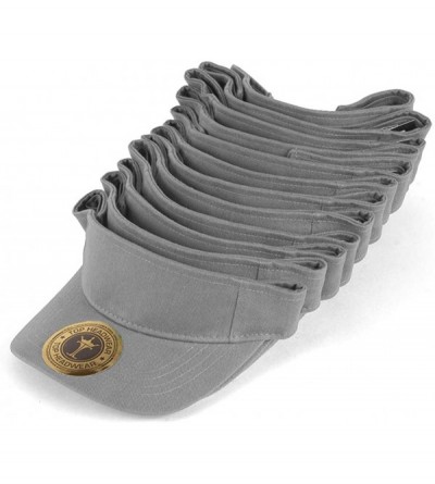 Visors Blank Adjustable Visors - 12-Pack - Light Grey - CP18SID48SW $29.61