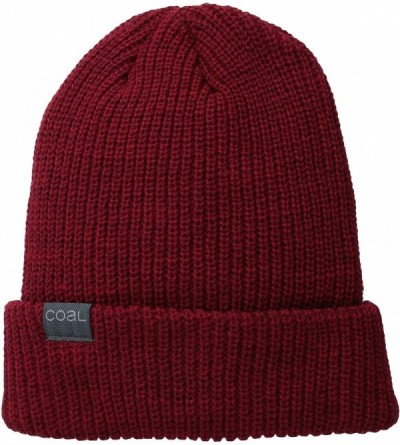 Skullies & Beanies Men's The Stanley Beanie - Dark Heather Red - CM11V88CGM5 $11.06