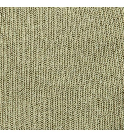 Skullies & Beanies Eco Cotton Ribbed XL Classic Beanie - Beige - CW115EH8MKL $21.35