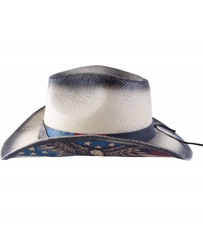 Cowboy Hats Western Outback Cowboy Hat Men's Women's Style Straw Felt Canvas - 007 Beige Usa - CR1950OGUY5 $34.64