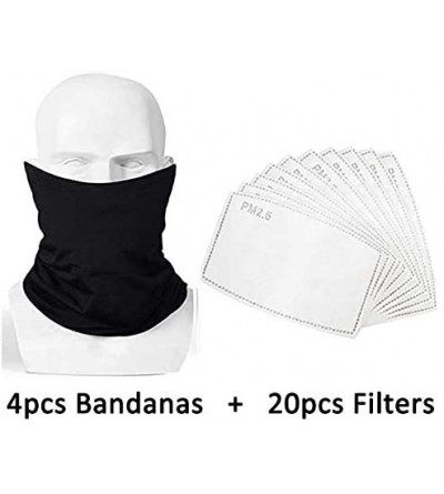 Balaclavas 6 Packs Bandana Neck Gaiter Balaclava for Men and Women- Anti Dust Breathable Face Scarf for Outdoor Sports - CB19...