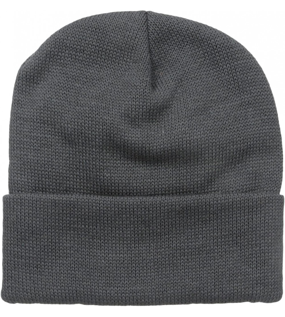 Skullies & Beanies Men's Oslo Wool Cap - Mid Grey Heather - CU111SNQXP1 $16.23