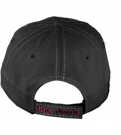 Baseball Caps Women's Distressed Unconstructed Embroidered Baseball Cap Dad Hat- Dog Mom- Black - CE18WILOKE6 $15.13