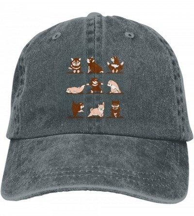 Baseball Caps Africa Rainbow Unisex Washed Adjustable Baseball Hats Dad Caps - Shiba Inu Yoga /Deep Heather - CM194RMKCKO $11.12