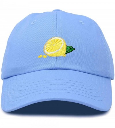 Baseball Caps Lemon Hat Baseball Cap - Light Blue - C218M7WZ5MU $29.25