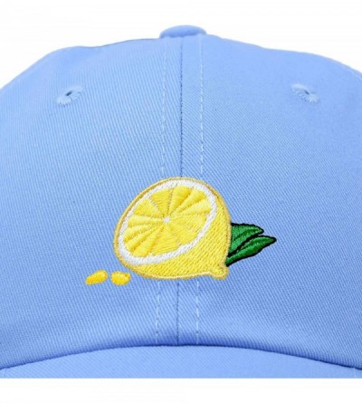 Baseball Caps Lemon Hat Baseball Cap - Light Blue - C218M7WZ5MU $17.48