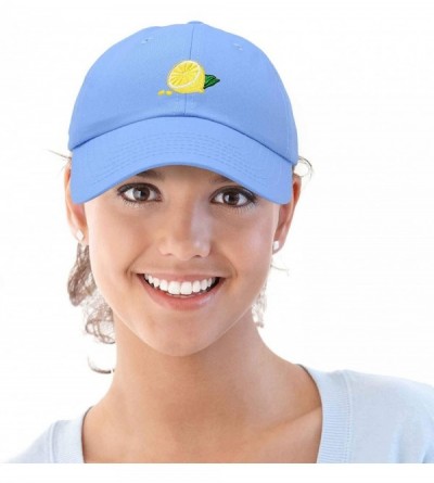 Baseball Caps Lemon Hat Baseball Cap - Light Blue - C218M7WZ5MU $17.48