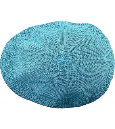 Newsboy Caps Classic Mesh Newsboy Ivy Cap Hat - Blue Aqua - C111JYQL4XP $10.44