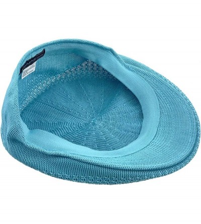 Newsboy Caps Classic Mesh Newsboy Ivy Cap Hat - Blue Aqua - C111JYQL4XP $10.44