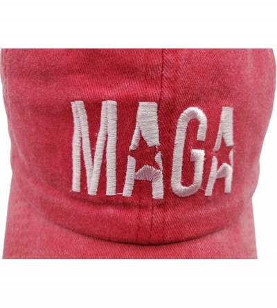 Baseball Caps Unisex Make America Great Again Hat- USA MAGA Cap Adjustable Baseball Hats - 001 Maga Red - CX18QR7RSY3 $10.30